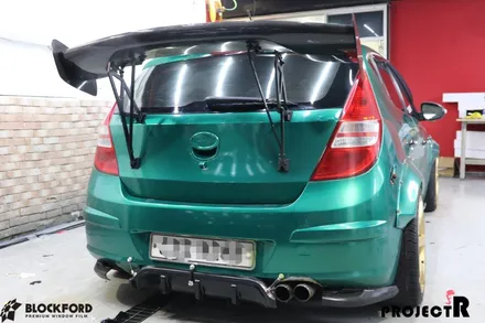 부천상동랩핑은 프로젝트알에서~ 현대 i30 에이버리 다크그린펄 전체시공기 / 부천 원미구 상동