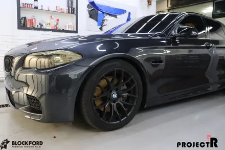 부천랩핑 프로젝트알 BMW f10 520d 레드크롬랩핑 제거 및 재시공 파트1 / 부천 원미구 상동