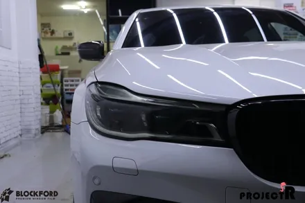 상동랩핑 전문점 BMW 730Ld 라이트필름과 크롬죽이기 포인트랩핑 / 부천 원미구 상동