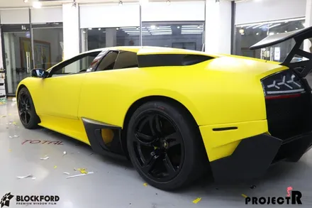 람보르기니 무르시엘라고 전체랩핑 3m1080 matte yellow 프로젝트알에서 시공받다 / 부천 원미구 상동