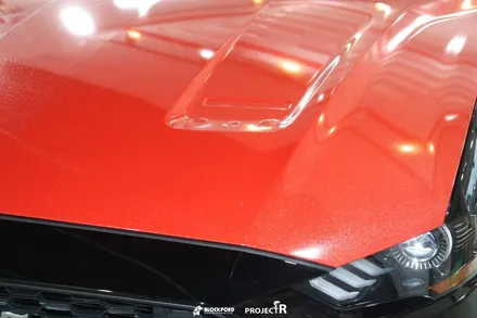 머스탱 랩핑 에이버리 다이아몬드레드 전체래핑 부천랩핑전문점 후기 / 부천 원미구 상동