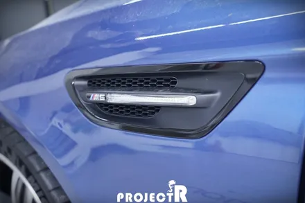 BMW M5 크롬 죽이기 부분 포인트 랩핑, 부천 상동 자동차 래핑 전문 프로젝트R / 부천 원미구 상동