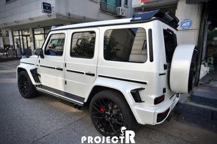 벤츠 G63 AMG 전체 랩핑, 지바겐 사틴 화이트펄 자동차 래핑 시공기 by 인천 프로젝트R / 부천 원미구 상동