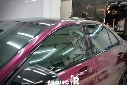 벤츠 C클래스 C220 글라스틴트 선셋 열차단 썬팅, 윈도 틴팅 재시공기 by 부천썬팅 프로젝트알 / 부천 원미구 상동