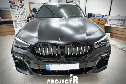 BMW X6 에이버리 사틴블랙 전체 랩핑 사고 부위 부분 래핑 재시공기 by 프로젝트R / 부천 원미구 상동