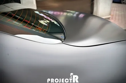 벤츠 E클래스 E220d 에이버리 사틴블랙 전체랩핑 및 블락포디 샴페인골드 열차단 썬팅(윈도틴팅) 시공기 by 프로젝트알 / 부천 원미구 상동