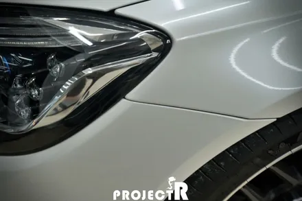 벤츠 S63 AMG 전체랩핑, 에이버리 유광 화이트펄 자동차 래핑 by 부천 상동 프로젝트알 / 부천 원미구 상동