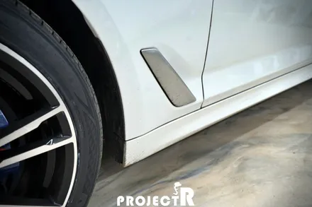 BMW 5시리즈 루프스킨, 유광블랙 부분 포인트 랩핑 by 인천 자동차 래핑 전문점 프로젝트알 / 부천 원미구 상동