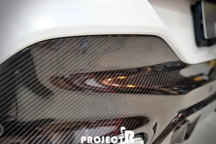 BMW X6 리어 디퓨저 부분 랩핑, 3M 유광 카본 포인트 래핑 by 부천 상동 프로젝트알 / 부천 원미구 상동