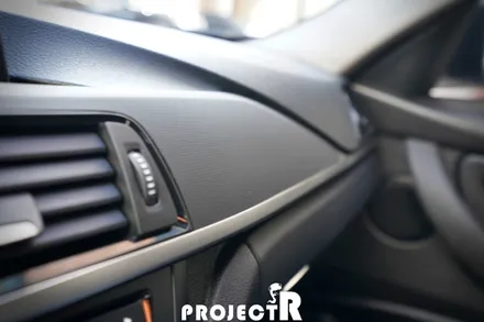 BMW 3시리즈 글라스틴트 선셋 열차단 썬팅(윈도틴팅), 3M2080 매트릭스블랙 실내 포인트 랩핑 by 프로젝트알 / 부천 원미구 상동