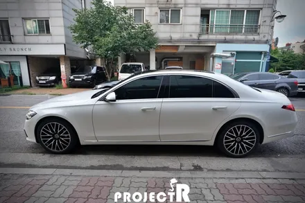 벤츠 S클래스 신차패키지, S580 글라스틴트 슈어X 열차단 썬팅 틴팅, 실내 PPF 시공 부천 프로젝트알 / 부천 원미구 상동