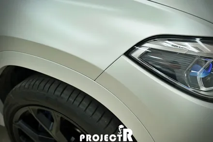 BMW X6 에이버리 사틴 화이트펄 전체 랩핑, 크롬죽이기 / 부천랩핑 프로젝트알 / 부천 원미구 상동