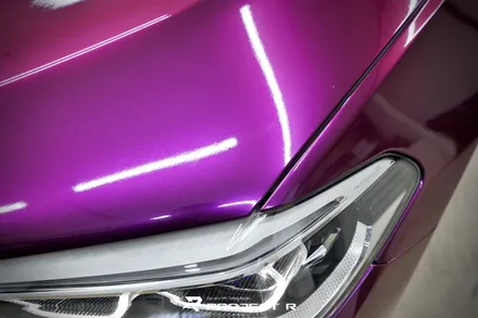 BMW 5시리즈 전체 랩핑, 비닐프로그 그레이프 퍼플 시공, 부천랩핑 전문 프로젝트알 / 부천 원미구 상동