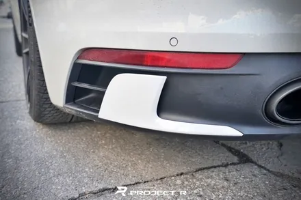 포르쉐 911 타르가 4 GTS 부분랩핑, 사이드미러 카본 포인트 랩핑, 부천 프로젝트알 / 부천 원미구 상동