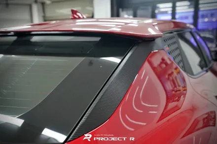 기아 EV6 부분 포인트 랩핑, 에이버리 카본 필름 시공, 부천랩핑 프로젝트알 / 부천 원미구 상동