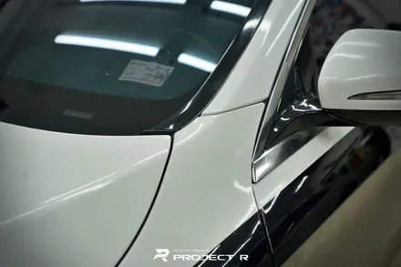 벤츠 S클래스 마이바흐 S650 투톤 랩핑, 상단 에이버리 유광 실버 메탈릭 시공, 부천랩핑 프로젝트알 / 부천 원미구 상동