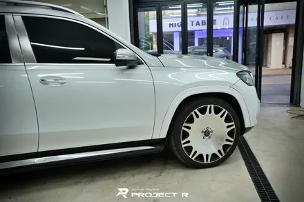벤츠 GLS 600 마이바흐 듀오톤 에이버리 유광 화이트 투톤 랩핑, 부천 프로젝트R / 부천 원미구 상동