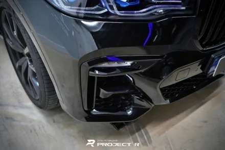 BMW X7 유광블랙 전체랩핑, 크롬죽이기 포인트 랩핑, 부천 프로젝트알 / 부천 원미구 상동