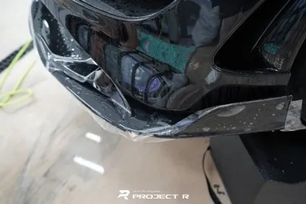 맥라렌 765LT 앞범퍼 사고, 울트라핏 블랙 PPF 재시공, 부천PPF 프로젝트알 / 부천 원미구 상동