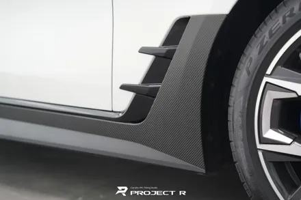 BMW i4 사이드스텝 3M 카본 부분 포인트 랩핑, 부천 프로젝트R / 부천 원미구 상동