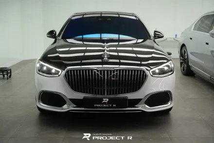 벤츠 S580 마이바흐 듀오톤 투톤 랩핑 비닐프로그 글로시 화이트 재시공, 부천랩핑 프로젝트알 / 부천 원미구 상동