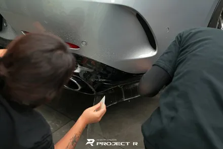 벤츠 AMG GT43 앞범퍼 및 리어 디퓨저 울트라핏 PPF 재시공, 부천 수입차PPF 전문 프로젝트알 / 부천 원미구 상동