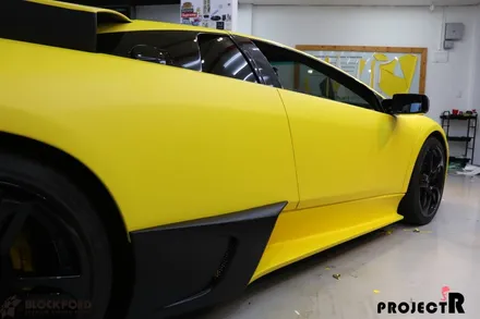 람보르기니 무르시엘라고 전체랩핑 3m1080 matte yellow 프로젝트알에서 시공받다 / 부천 원미구 상동