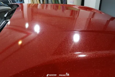 머스탱 랩핑 에이버리 다이아몬드레드 전체래핑 부천랩핑전문점 후기 / 부천 원미구 상동