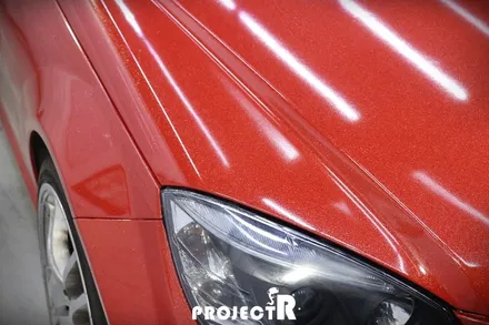 벤츠 C클래스 C350 AMG 전체 랩핑, 에이버리 다이아몬드 레드 풀랩핑 by 프로젝트R / 부천 원미구 상동