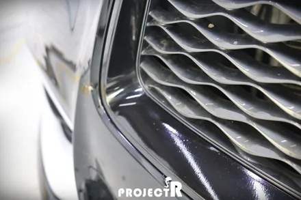 인피니티 QX60 크롬 몰딩 랩핑, 에이버리 유광 블랙 부분 랩핑 작업 by 부천 프로젝트R / 부천 원미구 상동