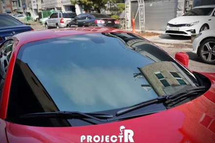 부천썬팅 프로젝트R 페라리 488 열차단 썬팅, 글라스틴트 선셋 프리미엄 윈도 틴팅 시공기 / 부천 원미구 상동