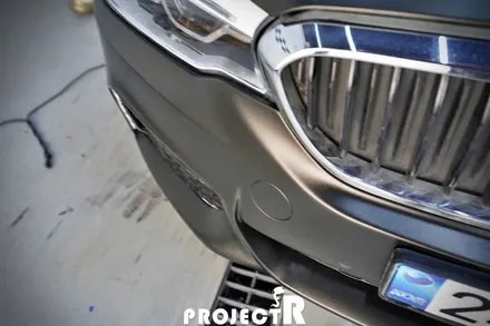BMW 5시리즈 전체랩핑, 3M 사틴 골드 더스트 블랙 자동차 래핑 재시공기 by 프로젝트R / 부천 원미구 상동