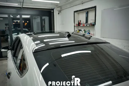 BMW 5GT 루프스킨 및 사이드미러 도어핸들 유광블랙 부분 포인트 랩핑 by 프로젝트알 / 부천 원미구 상동