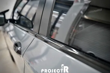 BMW 5시리즈 전체 랩핑, 에이버리 락그레이 자동차 래핑 by 부천 랩핑 전문 프로젝트R / 부천 원미구 상동