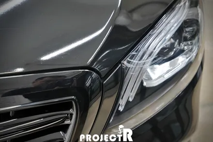 벤츠 S63 AMG 전체 랩핑, 에이버리 유광블랙 시공기, 부천 자동차 래핑 전문 프로젝트R / 부천 원미구 상동