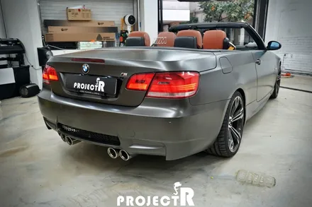 BMW 3시리즈 컨버터블 전체랩핑, 에이버리 사틴 바솔트 메탈릭 시공 in 부천랩핑 프로젝트알 / 부천 원미구 상동