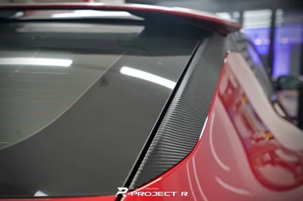 기아 EV6 부분 포인트 랩핑, 에이버리 카본 필름 시공, 부천랩핑 프로젝트알 / 부천 원미구 상동