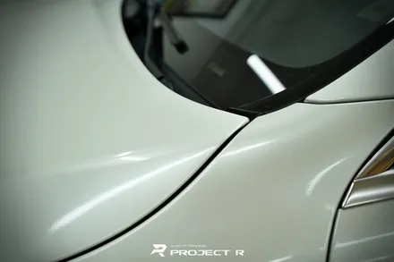 벤츠 S63 AMG 사고 부분 랩핑 재시공, 에이버리 유광 화이트펄 / 부천랩핑 프로젝트알 / 부천 원미구 상동