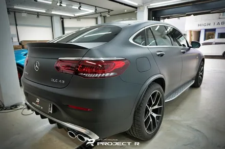 벤츠 GLC 43 AMG 에이버리 무광블랙 전체 랩핑 시공 후기, 부천 자동차랩핑 전문 프로젝트알 / 부천 원미구 상동
