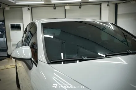 포르쉐 카이엔 비닐프로그 브라이트 그레이 전체 랩핑, 부천 크레용 랩핑은 프로젝트알 / 부천 원미구 상동