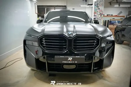 BMW XM 사틴블랙 전체랩핑, 울트라핏 XP크리스탈 하이그로시 전체PPF 시공, 부천 프로젝트알 / 부천 원미구 상동