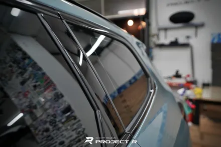 BMW X1 크롬죽이기, 유광블랙 부분 포인트 랩핑, 부천 상동 자동차 랩핑 / 부천 원미구 상동