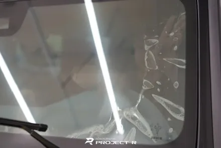 벤츠 지바겐 전면 열차단 썬팅, 글라스틴트 소나 윈도 틴팅, 부천 자동차썬팅 전문 프로젝트알 / 부천 원미구 상동