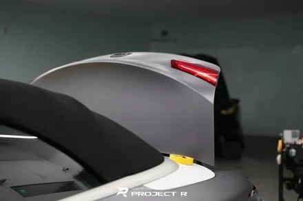 벤츠 E클래스 E450 카브리올레 전체 랩핑, 3M 사틴 다크그레이 시공, 부천 프로젝트알 / 부천 원미구 상동