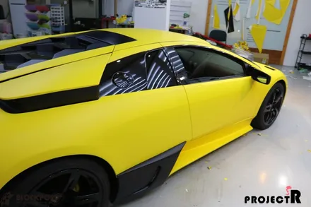 람보르기니 무르시엘라고 전체랩핑 3m1080 matte yellow 프로젝트알에서 시공받다 / 부천 원미구 상동
