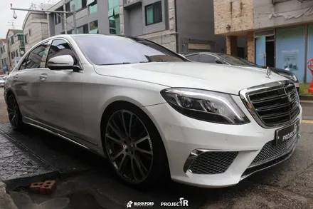 부천랩핑전문점 프로젝트알 벤츠 S500 전체랩핑후 사고부분랩핑후기 / 부천 원미구 상동