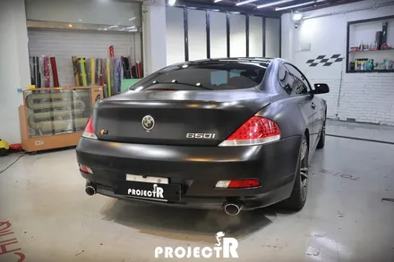 BMW e63 650i 에이버리 사틴블랙 전체 풀 랩핑 시공기 by 부평, 부천 랩핑 전문 프로젝트R / 부천 원미구 상동