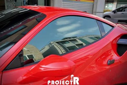 부천썬팅 프로젝트R 페라리 488 열차단 썬팅, 글라스틴트 선셋 프리미엄 윈도 틴팅 시공기 / 부천 원미구 상동