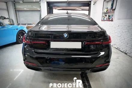 BMW 7시리즈 부분 랩핑, 그릴 및 라인 몰딩 크롬 죽이기 by 인천부평 자동차 래핑 전문 프로젝트알 / 부천 원미구 상동