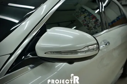 벤츠 S63 AMG 전체랩핑, 에이버리 유광 화이트펄 자동차 래핑 by 부천 상동 프로젝트알 / 부천 원미구 상동